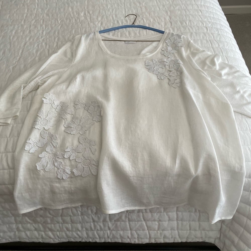 JJill mixed media top